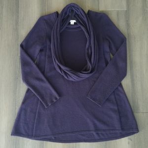 Coldwater Creek Purple Tunic Sweater